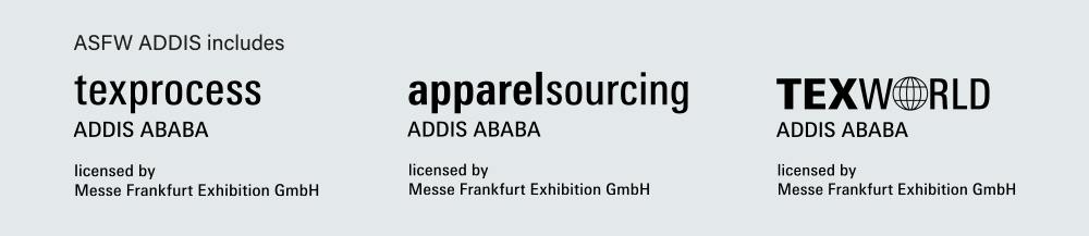 MF-logos_mobil ASFW includes texprocess Addis Ababa, apparel sourcing Addis Ababa, Texworld Addis Ababa - licenced by Messe Frankfurt