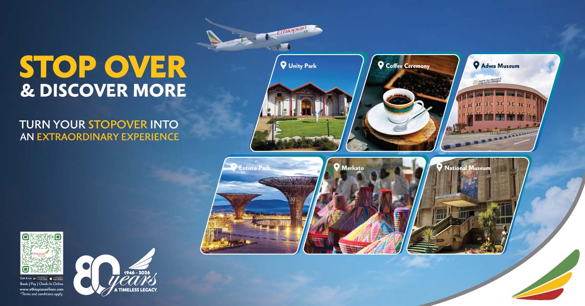 Ethiopian Airlies: Stop over & discover more